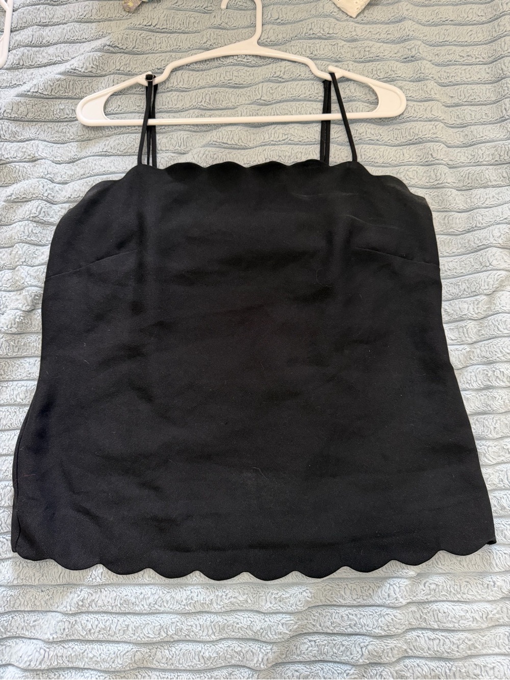 Banana Republic Black Scallop-Trim Spaghetti-Strap Cami